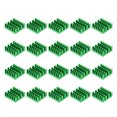 thumbnail image 5 of Uxcell 14x14x6mm Aluminum Heatsink Electronic Radiators for MOS IC Chip Green 20 Pack, 5 of 5