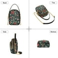 thumbnail image 3 of FORMRS Crossbody Bag for Women Quilted Travel Shoulder Cell Phone Purse with Chain Strap Handbag, Green Christmas, 3 of 7