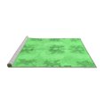 thumbnail image 2 of Ahgly Company Machine Washable Indoor Rectangle Abstract Emerald Green Modern Area Rugs, 2' x 4', 2 of 4