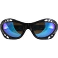 thumbnail image 2 of 2 Paires de Lunettes de Soleil Birdz Seahawk Polarisées Rembourrées Montures Noires Verres Bleus + Rouges Reflectchés, 2 of 7