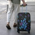 thumbnail image 3 of Black Blue Purple Butterfly Pattern Luggage Cover Fashion Suitcase Cover Baggage Covers Fit 25-28 Inch Luggage (Go Travel), 3 of 5