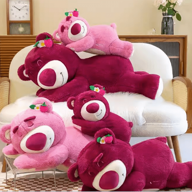 Aoger Almohada de peluche de oso Lotso con dibujos animados originales de Disney Toy Story 3 adorable muneco de peluche de oso Lotso YUBINGJIE Walmart en linea