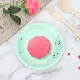 thumbnail image 2 of 8pcs  Paper Lightweight Disposable Plate, Disposable Cake Dish, For Parties Birthdays Green 7in Dotted Paper Plate, 2 of 8