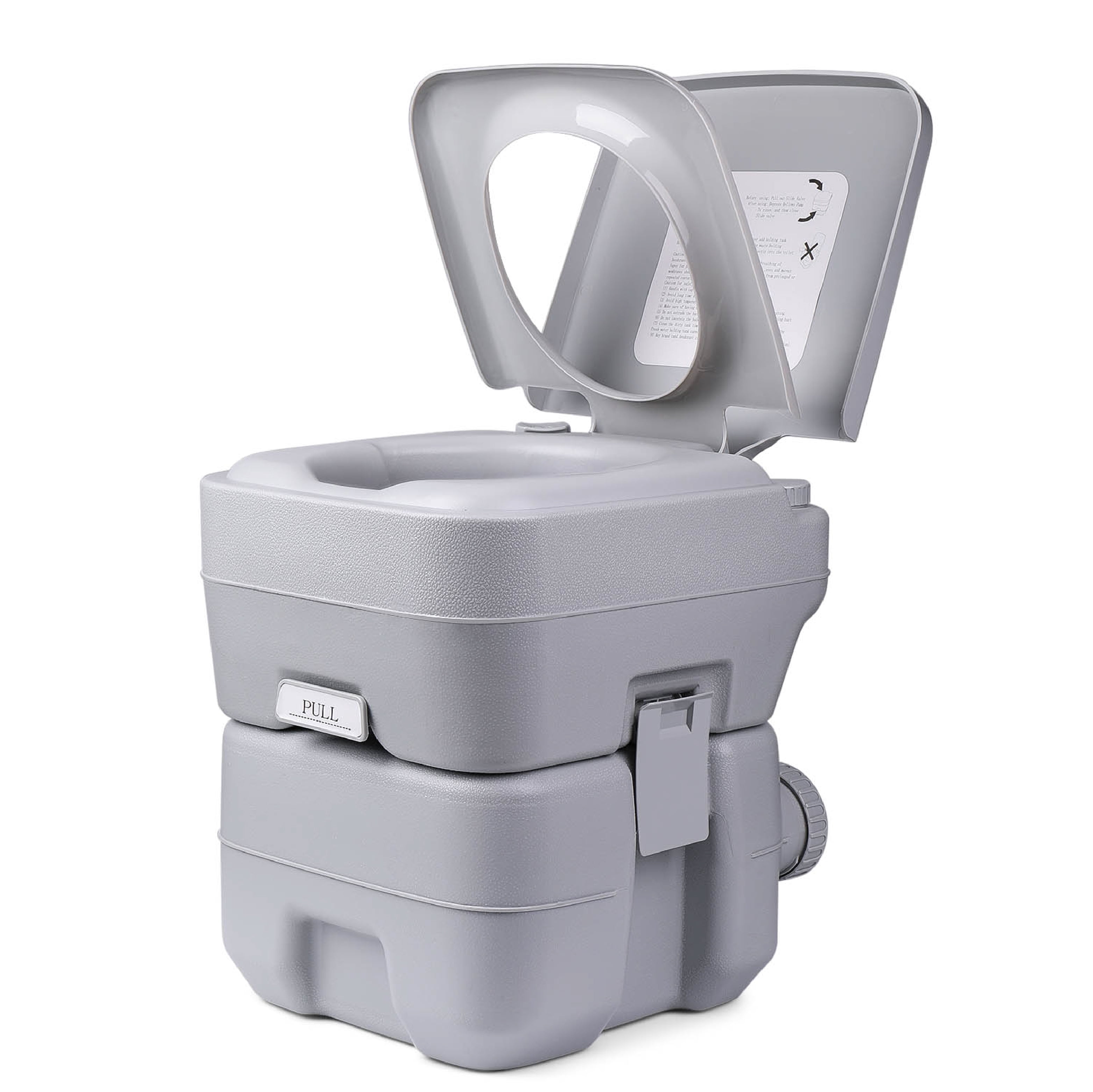 Outdoor Portable Toilet Travel Mobile Toilet Potty Seat w/ Large 5.3
