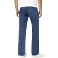 thumbnail image 3 of Tawop Mens Jeans Blue Versatile Pockets Comfort Elastic Waist Solid Color Mens Jeggings Straight Leg Long Pants Blue Denim Jeans, 3 of 9