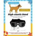 thumbnail image 3 of Gafas de sol para perros, gafas de seguridad UV, resistentes al viento y antivaho (rosa), 3 of 5