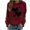 Wine, variant on WREESH Long Sleeve Womens Shirts Valentine's Heart Graphic Shirts Casual Spring Blouses Dressy Casual Tops Olive Green