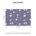 thumbnail image 4 of Placemats Set Of 4 / 6, Mauve Flower Dragonfly Placemats For Dining Table Indoor/Outdoors Heat Resistant Washable Placemats 18" X 12", 4 of 8