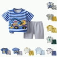 thumbnail image 4 of UAYOTSE Toddler Baby Boys Girls Pajamas Soft Short Sleeve 2-Piece Set Casual Loungewear Dailywear for Spring Summer Cute Jammies Outfit for Little Big Kids,Sizes 3-4 Years, 4 of 4