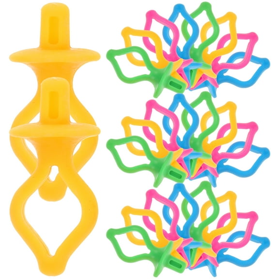 OUNONA 50 Pcs Embroidery Floss Bobbins Topper 4.50X2.00X2.00CM Colorful