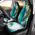 thumbnail image 1 of Set Of 2 Car Seat Covers Blue Niagara Falls Aerial View From Helicopter Canadian Canada Universal Auto Front Seats Protector Fits, 1 of 5