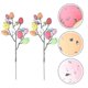 thumbnail image 1 of Insertos de huevos de Pascua, selecciones de huevos manchados, ramo de adornos de Pascua artesanal, 2 uds., 1 of 1