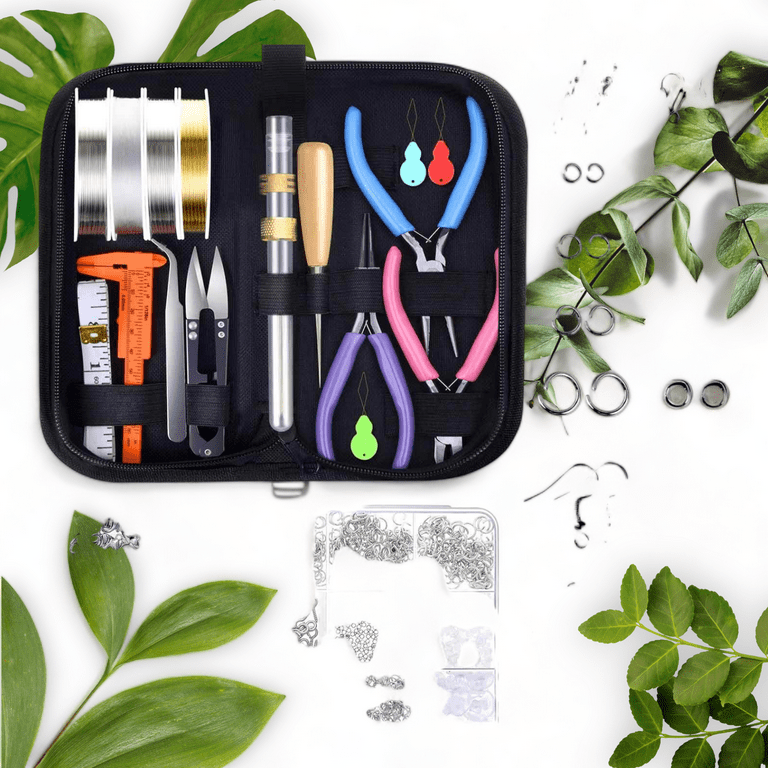  anezus Jewelry Making Tools Kit, Jewelry Making Supplies Wire  Wrapping Kit with Beading Needles, Jewelry Pliers, Elastic String and  Earring Findings for Jewelry Necklace Repair : Arts, Crafts & Sewing