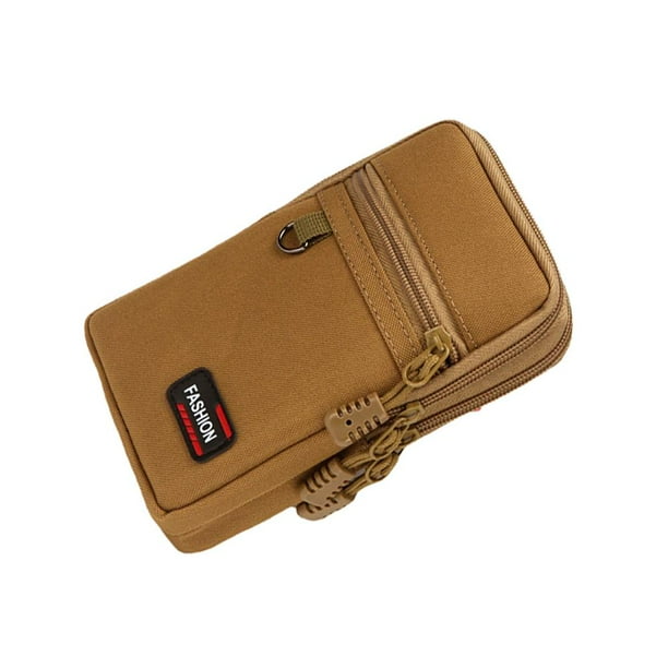 Teléfono 7 pulgadas cintura Fanny Pack hombres bolsa Camping caza cintura bolsa caqui JShteea Para Estrenar