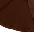 thumbnail image 4 of Elainilye Fashion Dresses for Women 2024 Solid Color Wrap Buttocks Flounce Short Sleeve V-Neck Mid-Calf Dress,Brown, 4 of 9