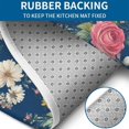 thumbnail image 4 of Pioneer Flower Floral Print Pattern Bathroom Rugs Sets 3 Piece,Toilet Cover Set,Absorbent Non Slip Bathroom Mats Sets with U-Shaped Contour Rug Toilet Rug Set, 4 of 5