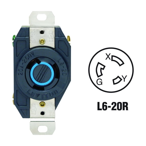 Leviton 20A Locking Outlet Receptacle
