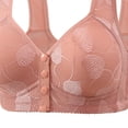 thumbnail image 4 of Gytharion Women's Large-size Lace Bras Front-buttoned Wireless Wide Straps Bras Soild Color Comfortable Everyday Bras,36B-44B, 4 of 4
