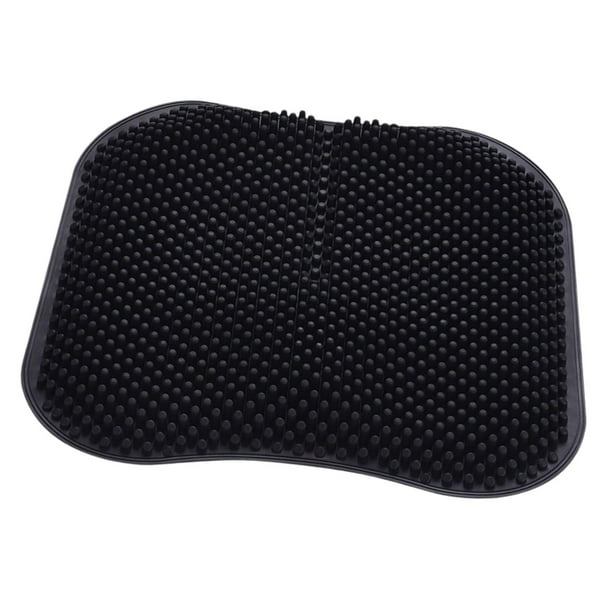 Cojín de silicona para asiento de coche, duradero, de 16,5 pulgadas, funda de asiento, antideslizante. Negro