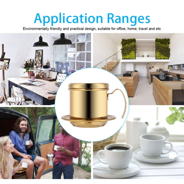 LAFGUR Stainless Steel Coffee Filter, Stainless Steel Vietnamese Coffee Drip Filter, Drip Filter For Coffee Machines