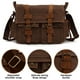 thumbnail image 2 of Hukapapa Bolso de lona para hombre, bolso cruzado, bolso informal para hombre, bolso de hombre, café, 2 of 6