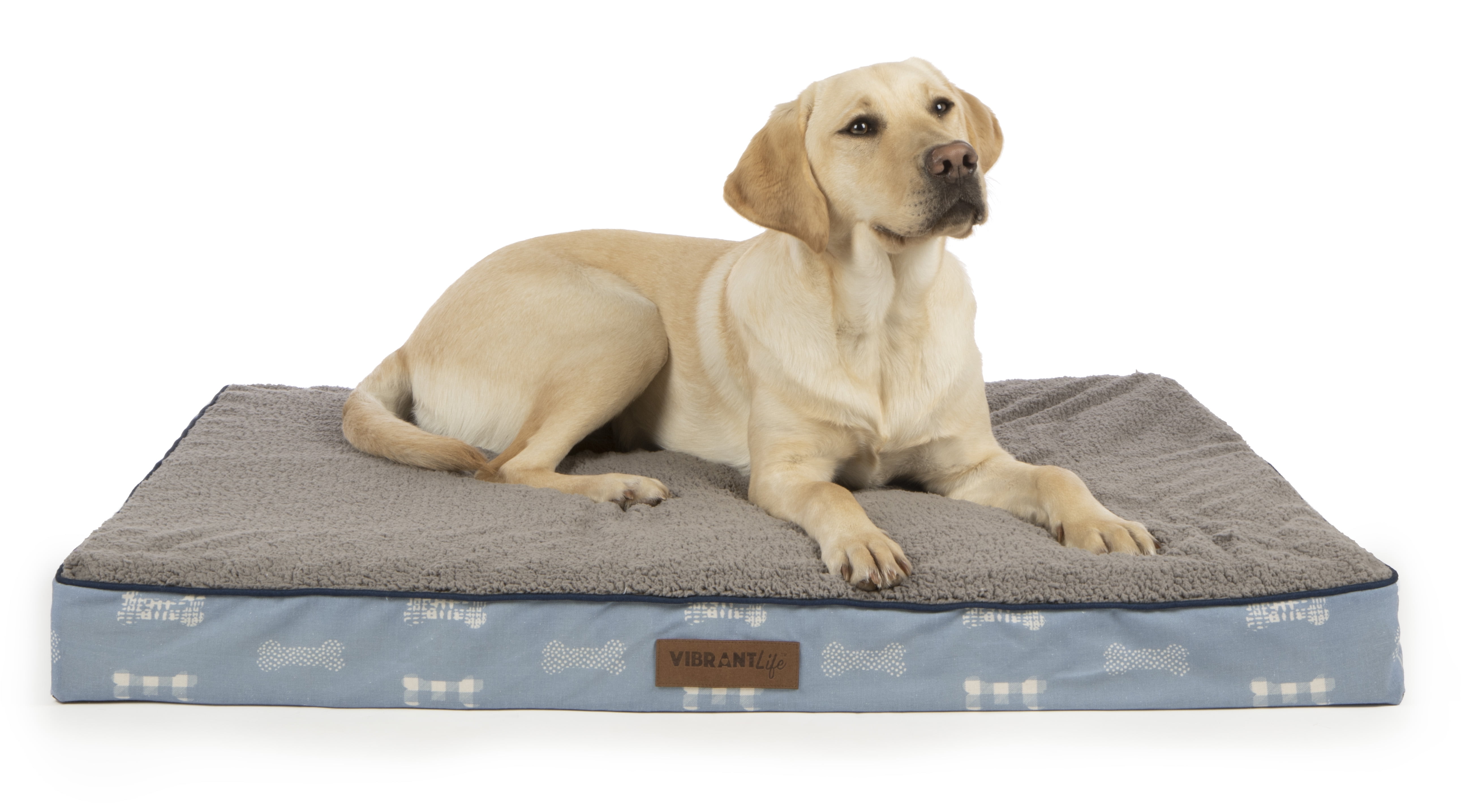 Vibrant Life Therapeutic Pet Bed, Blue Cove