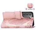 thumbnail image 5 of Samsung Galaxy S22 Plus 5G Case, Butterfly Embossed Flip Folio Wallet Case Magnetic Closure RFID Blocking Card Slots Kickstand Shockproof Stand Case for Samsung Galaxy S22 Plus 5G 6.6 inch, Rosegold, 5 of 6