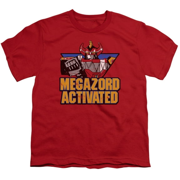 Power Rangers - Megazord Activated - Youth Short Sleeve Shirt - Medium