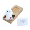 thumbnail image 2 of Fairnull 1 Set Ghost Doll with Greeting Card Heart Pocket Comfortable Cute You Are My Boo Cartoon Ghost Doll for Gifts, 2 of 10