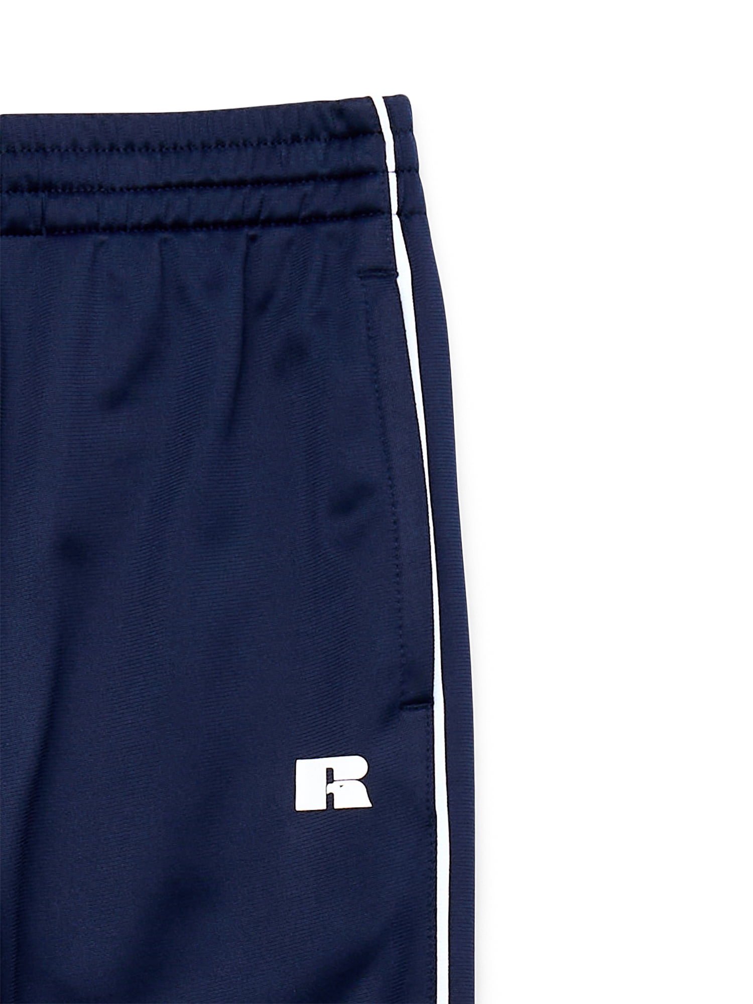 Russell Athletic Boys Pull On Tricot Jogger Pants, 2-Pack, Sizes 4-18 & Husky