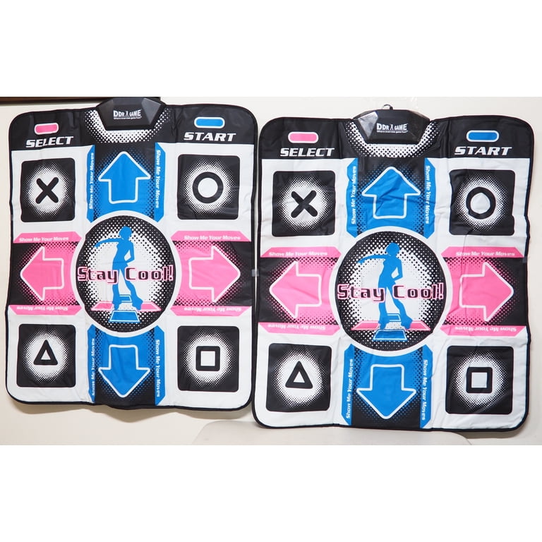 Dance Revolution Non-Slip Dance Mats for PlayStation 1 & 2 with 8