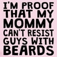 thumbnail image 2 of CafePress - Mommy Cant Resist Guys With Beards Body Suit - Long Sleeve Cotton Baby Bodysuit, 2 of 4