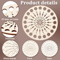 thumbnail image 4 of 2pcs Wooden Embroidery Floss Organizer Cross Stitch Thread Holder 20 Positions Round Flower Thread Organizer Thread Sorter Cross Stitch for Craft DIY Sewing Supplies 5.5inch, 4 of 5