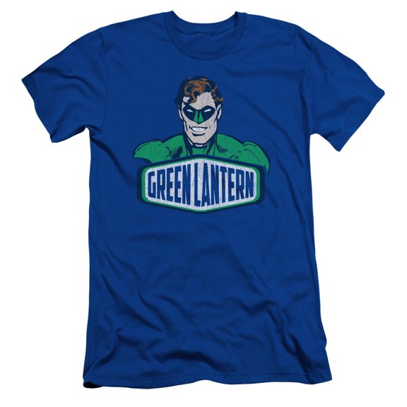 Dco/Green Lantern Sign S/S Adult 30/1 T-Shirt Royal Blue