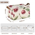 thumbnail image 7 of Yayeee Foldable Storage Basket for Shelves with Handles Waterproof Cloth Bins, Cute Cherry, 7 of 7