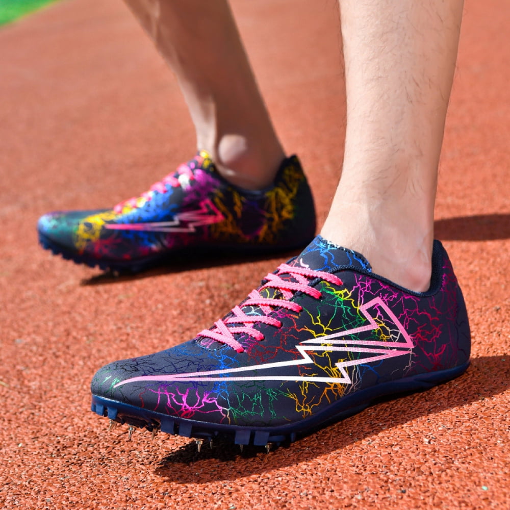 ChiVerve Track and Field Shoes for Men Women 8 Spikes Boys and Girls Kids Running Racing Shoes