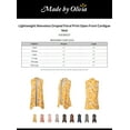 thumbnail image 2 of Made by Olivia Women's Lightweight Sleeveless Draped Floral Print Open Front Cardigan Vest, 2 of 4