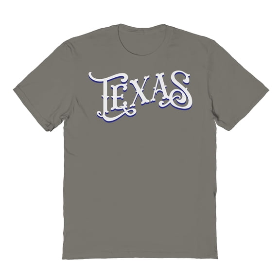 Texas Graphic Charcoal Men's Cotton T-Shirt