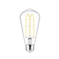 thumbnail image 3 of Better Homes & Gardens 4W Vintage Warm LED Light Bulb,40W Eqv Clear Glass, ST19 Amber Glow, E26 4PK, 3 of 9