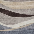 thumbnail image 5 of HomeRoots 603680 8 x 10 ft. Blue, Brown & Beige Abstract Washable Indoor & Outdoor Rectangle Area Rug, 5 of 5