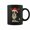Orange, variant on Christmas Light Reindeer Santa Hat Border Collie Xmas Coffee Mugs