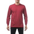 thumbnail image 2 of Pro Club Men's 3-Pack Heavyweight Cotton Long Sleeve Crew Neck T-Shirt, 2 of 5