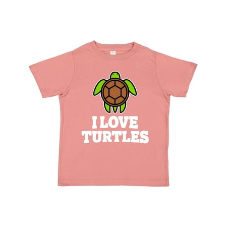 

Inktastic I Love Turtles Gift Toddler Boy or Toddler Girl T-Shirt