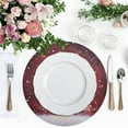 thumbnail image 4 of Ryvnso Christmas Tree Red Round Plate Mats Dining Table Placemat Set of 4 for Holiday Decoration, 4 of 7