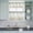white, variant on 3 Piece Kitchen Curtains and Valances Set Eucalyptus Leaves Cafe Curtains 36 Inch Length Spring Country Botanical Flowers Floral Valance & Tier Curtain for Living Room Bedroom 54"x18" 27"x36"*2