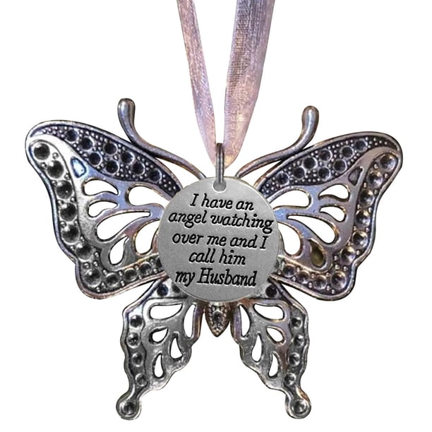 De Mariposa Tallada Hueca, Colgante Familiar Conmemorativo, Decoración De Árbol De Navidad, Colgante Para Espejo Retrovisor De Coche, Regalo Para La Familia Methold HA042657-02