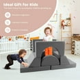 thumbnail image 6 of Yardi Yard 8 Pieces Kids Modular Play Sofa with Detachable Cover for Playroom and Bedroom-Gray, Toddler Chair for Kids, 6 of 7