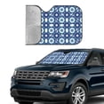 thumbnail image 3 of Kdxio Vintage Blue Print Front Windshield Sun Shade,Folding Auto Sunshade for Car Truck SUV-Medium, 3 of 7