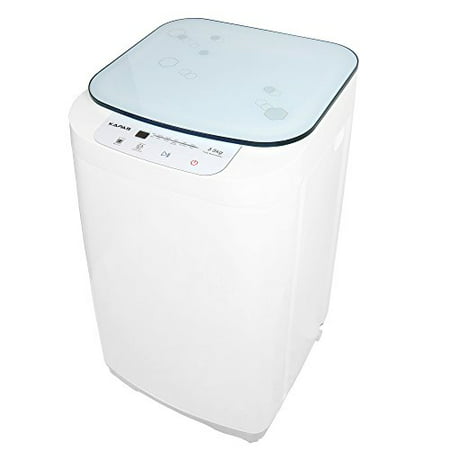 Compact Washing Machine, KAPAS Fully Automatic 2-in-1 Washer & Dryer Machine with 8 lbs Capacity Top Load Tub