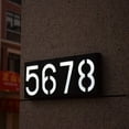thumbnail image 5 of Fairnull Solar Powered 0-9 LED Light House Address Number Street Road Doorplate Wall Lamp, 5 of 10